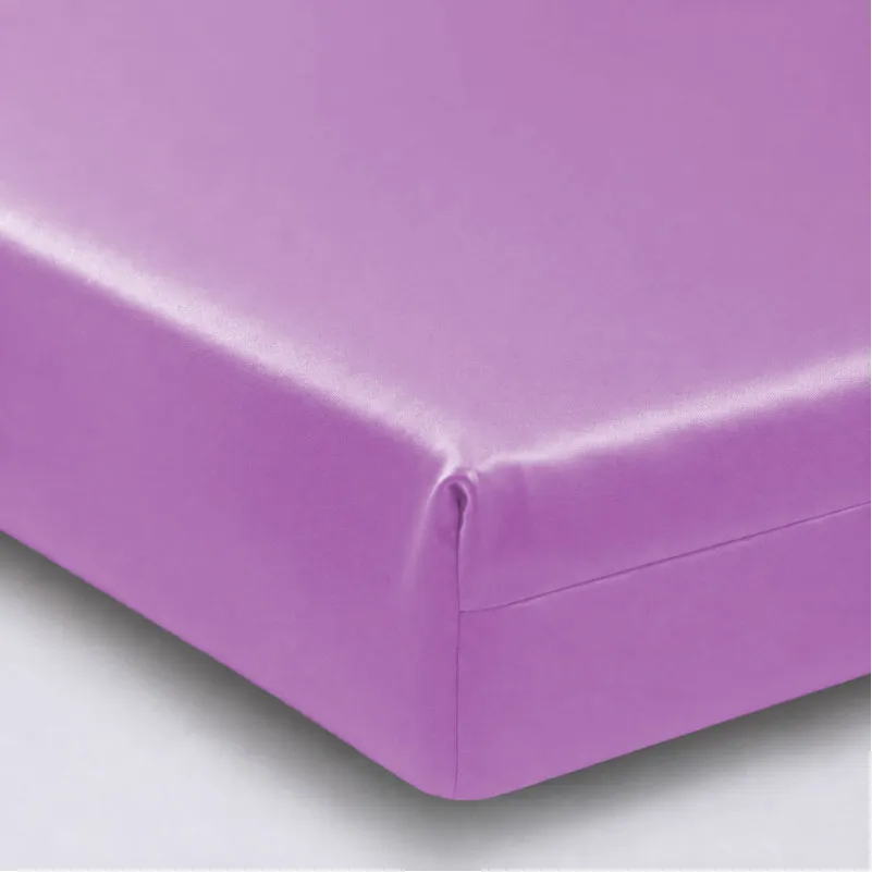 Простынь на резинке Satin Light Pro 10-018 Lilac  - высота 25 см (детские 10 см)