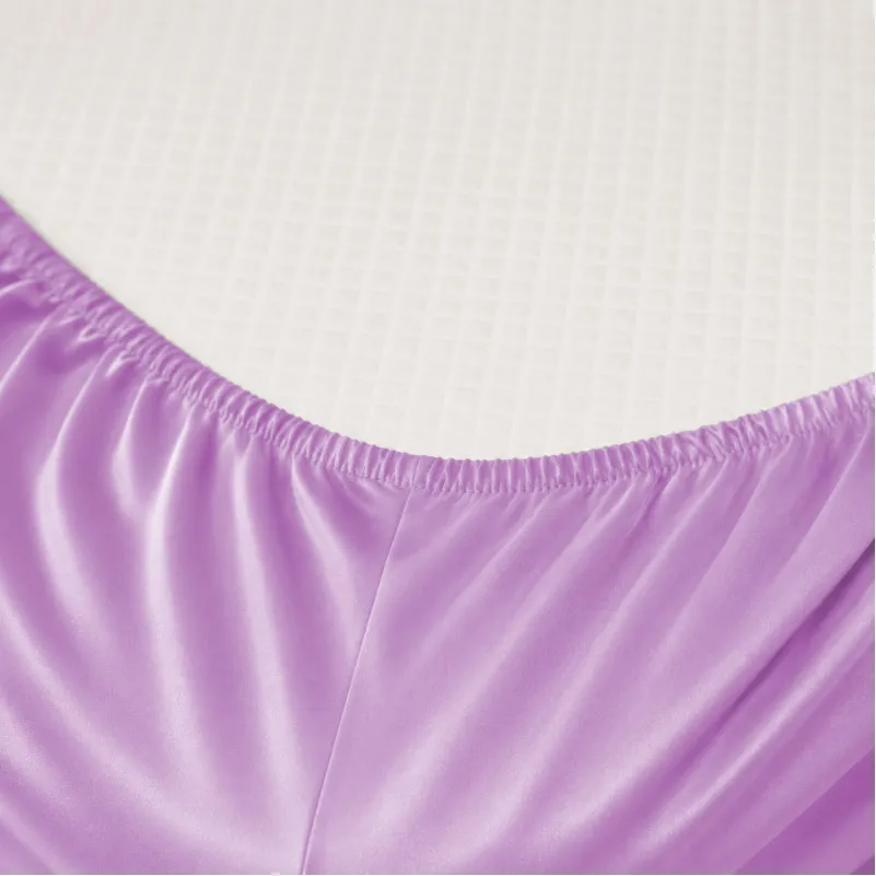 Простынь на резинке Satin Light Pro 10-018 Lilac  - высота 25 см (детские 10 см) - 1