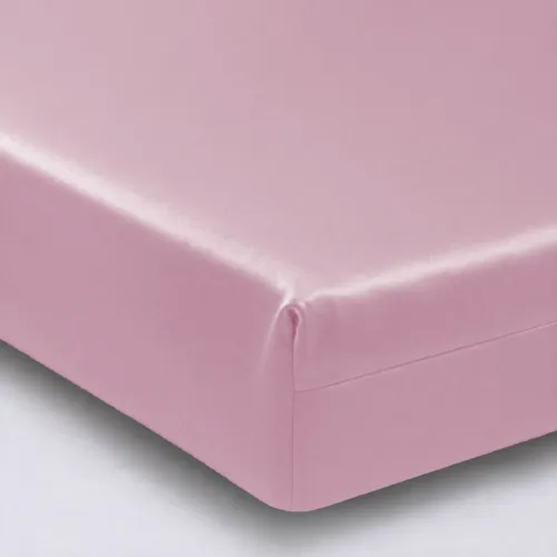 Простирадло на гумці Satin Light Pro 10-003 Pink - висота 25 см (дитячі10 см) - 1