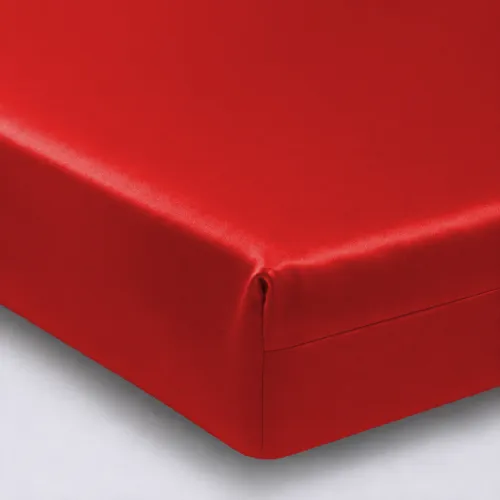 Простирадло на гумці Satin Light Pro 10-007 Red - висота 25 см (дитячі10 см) - 1