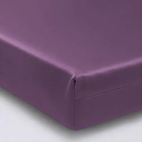 Простирадло на гумці Satin Light Pro 10-012 Violet - висота 25 см (дитячі10 см) - 1