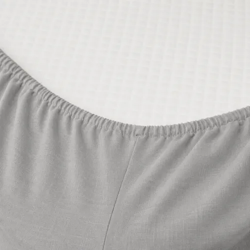 Простирадло на гумці Льон Natural Linen "Caspian" - висота 25 см (дитячі 10 см) - 2