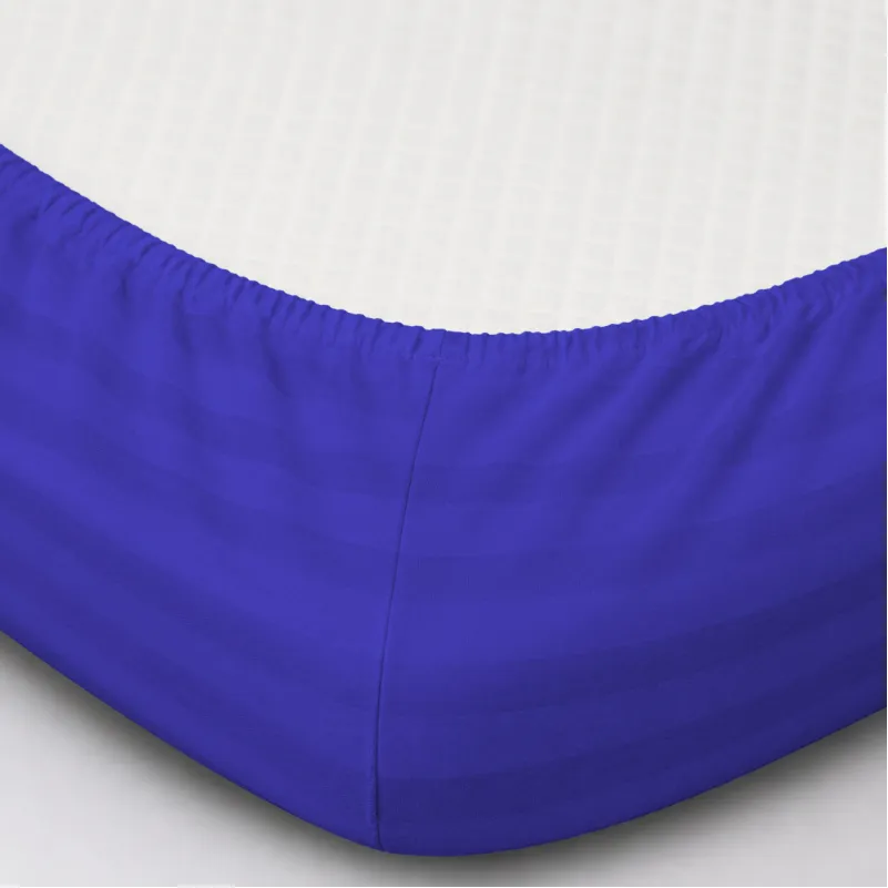 Простирадло на гумці Satin Stripe 30-0019 Blue - 1