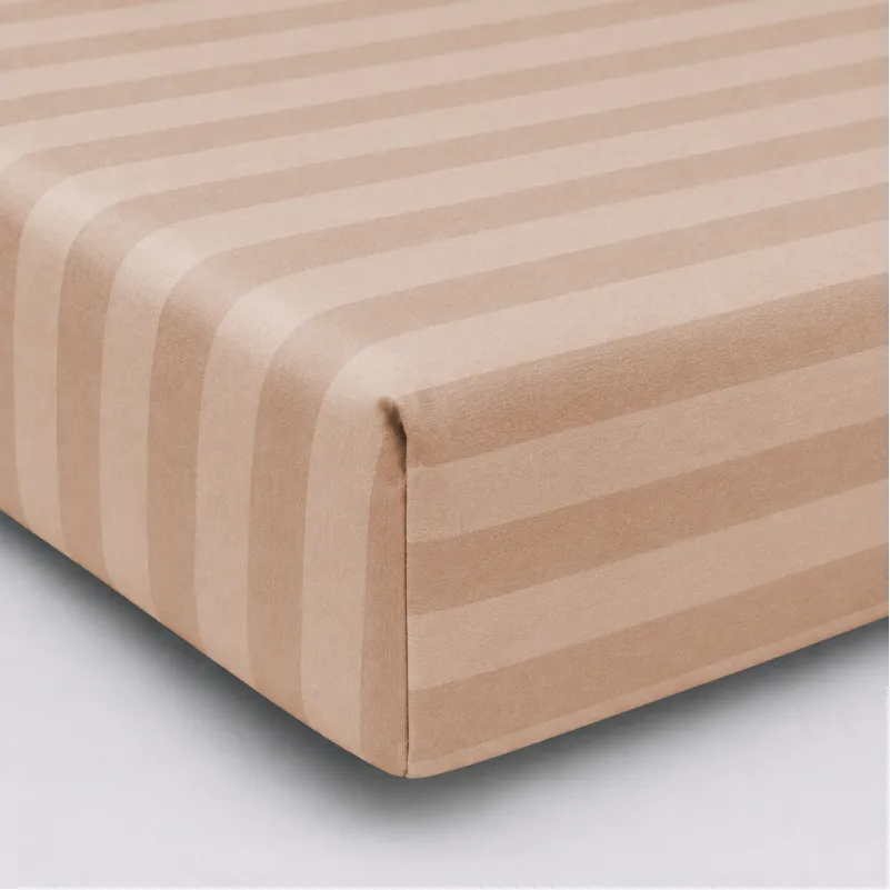 Простирадло на гумці Satin Stripe 30-0004 Cream