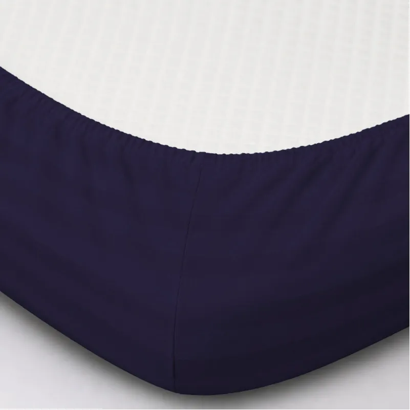 Простирадло на гумці Satin Stripe 30-0021 Dark Blue - 1