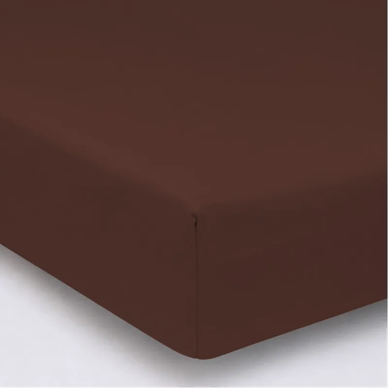 Простынь на резинке MirSon Ranforce Elite 19-1217 Chocolate Perla