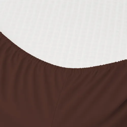 Простирадло на гумці MirSon Ranforce Elite 19-1217 Chocolate Perla висота 25 см (дитячі 10 см) - 2