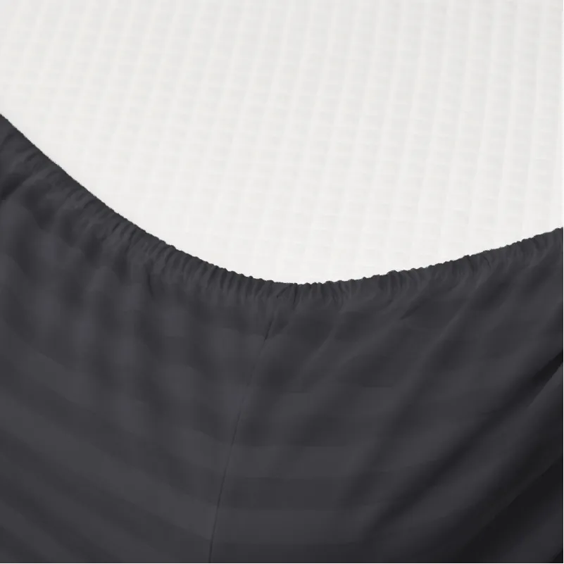 Простирадло на гумці (БЯЗЬ) 17-0603 Stripe Violet - высота 25 см (детские 10 см) - 1