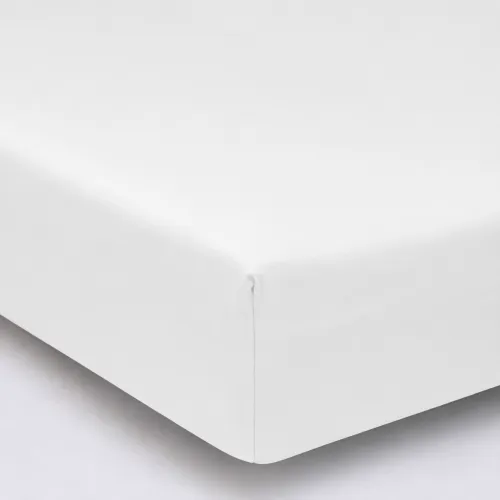 Простирадло на гумці MirSon Ranforce Elite 11-2107 White висота 25 см (дитячі 10 см) - 1