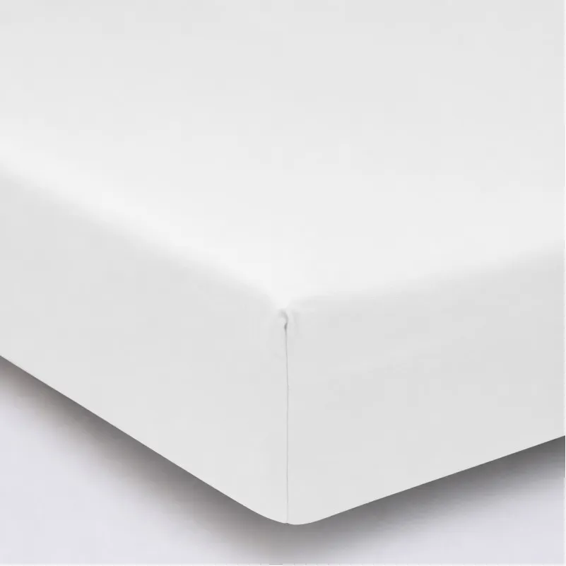 Простирадло на гумці MirSon Ranforce Elite 11-2107 White