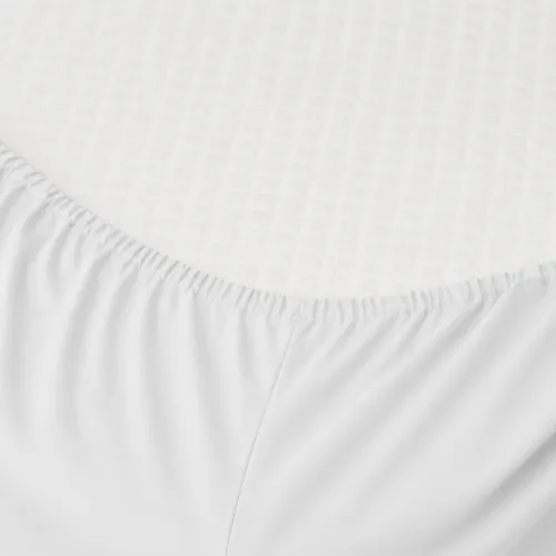 Простирадло на гумці MirSon Ranforce Elite 11-2107 White висота 25 см (дитячі 10 см) - 2