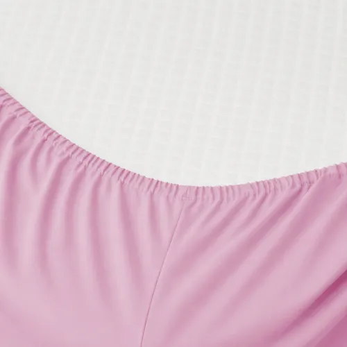 Простирадло на гумці Фланель 008 "Pink" висота 25 см (дитячі 10 см) - 2