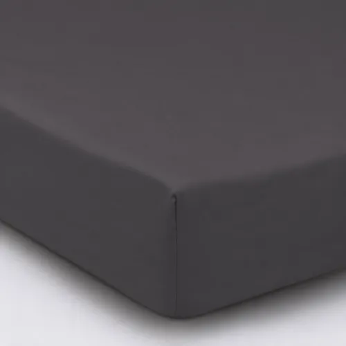 Простирадло на гумці (САТИН) 0240 Iron grey - висота 25 см (дитячі 10 см) - 1
