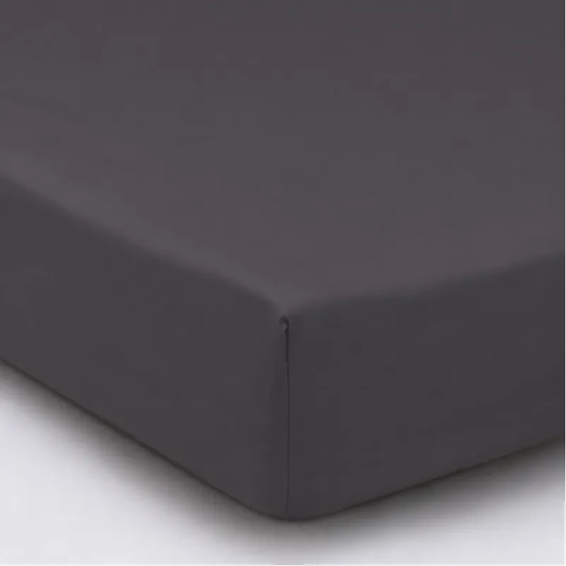 Простынь на резинке (САТИН) 0240 Iron grey - высота 25 см (детские 10 см)