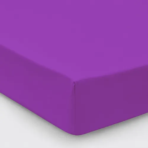 Простирадло на гумці Сатин "0846 Lilac" висота 25 см (дитячі 10 см) - 1