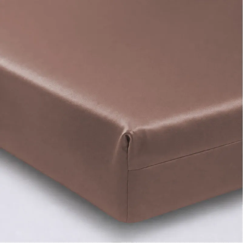 Простирадло на гумці Tencel №08 Beige висота 25 см (дитячі 10 см)