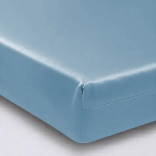 Простирадло на гумці Tencel №04 Blue висота 25 см (дитячі 10 см) - 1