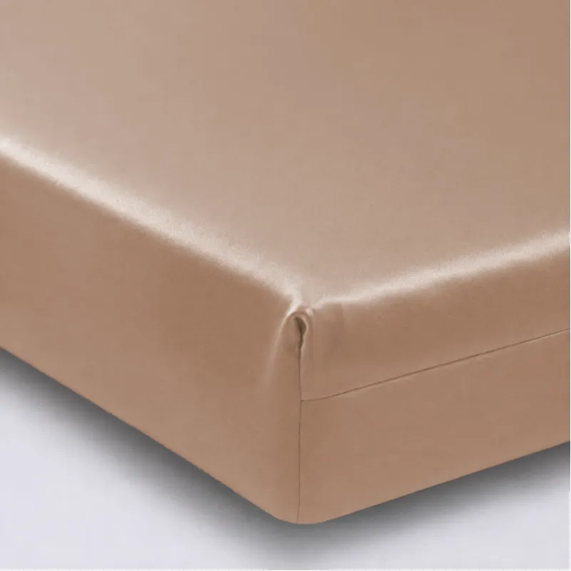 Простирадло на гумці Tencel №03 Creamy висота 25 см (дитячі 10 см)