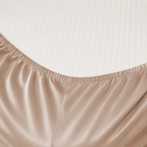 Простирадло на гумці Tencel №03 Creamy висота 25 см (дитячі 10 см) - 2