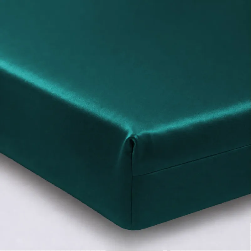 Простынь на резинке Tencel №07 Emerald высота 25 см (детские10 см)