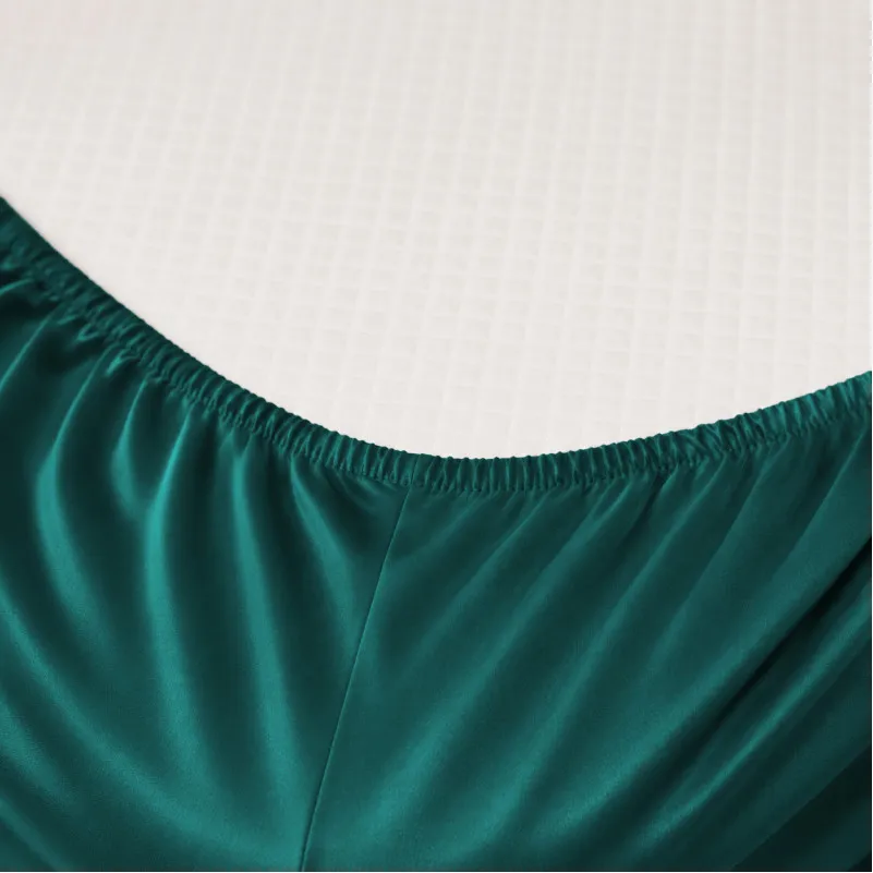 Простынь на резинке Tencel №07 Emerald высота 25 см (детские10 см) - 1
