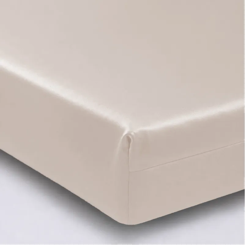Простирадло на гумці Tencel №01 White висота 25 см (дитячі 10 см)