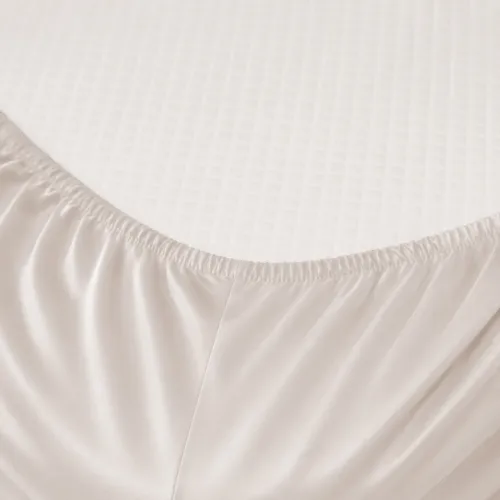Простирадло на гумці Tencel №01 White висота 25 см (дитячі 10 см) - 2