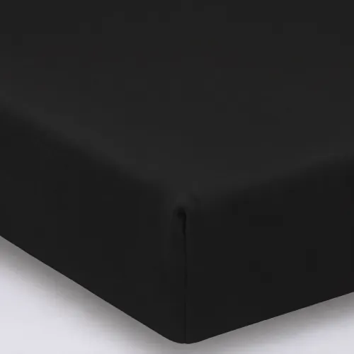 Простирадло на гумці Велюр Winter Frost 28-0007 Black Velvet - висота 25 см (дитячі 10 см) - 1