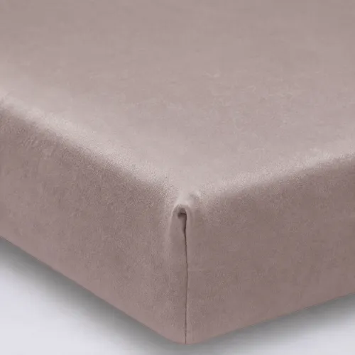 Простирадло на гумці Велюр Winter Frost 28-0004 Cream Velvet - висота 25 см (дитячі 10 см) - 1