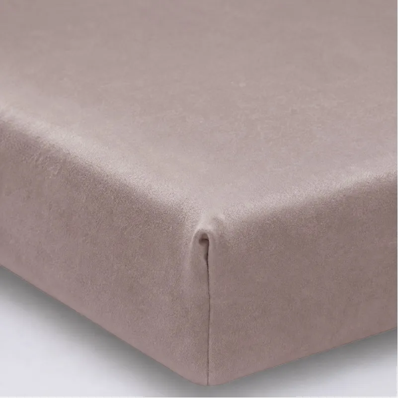 Простирадло на гумці Велюр Winter Frost 28-0004 Cream Velvet - висота 25 см (дитячі 10 см)