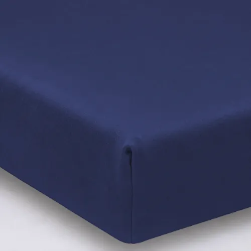 Простирадло на гумці Велюр Winter Frost 28-0006 Navy blue Velvet - висота 25 см (дитячі 10 см) - 1