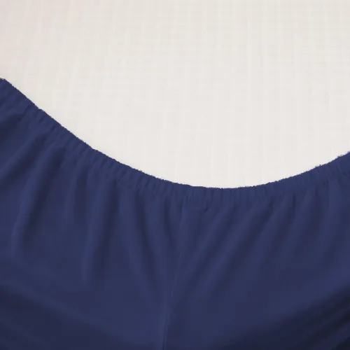 Простирадло на гумці Велюр Winter Frost 28-0006 Navy blue Velvet - висота 25 см (дитячі 10 см) - 2