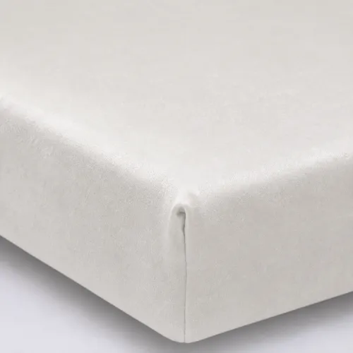 Простирадло на гумці Велюр Winter Frost 28-0001 White Velvet - висота 25 см (дитячі 10 см) - 1