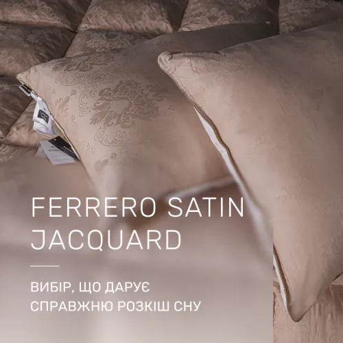 Одеяло пуховое 90% серый пух Standart / 10% перо №1506 Ferrero Gold (Лето) - 3