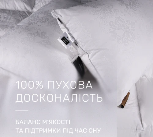 Ковдра пухова 100% пух Premium class №1502 Ferrero White  - 2