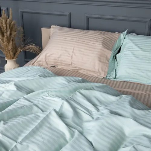 Постільна білизна Satin Stripe 30-0013 + 30-0004 Rovena - 3