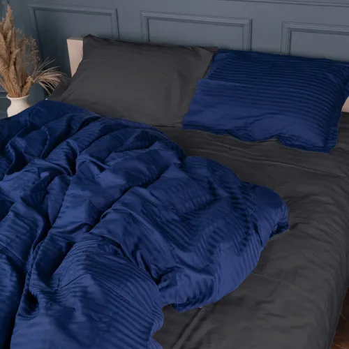 Пододеяльник Satin Stripe 30-0021 + 30-0017 Serikan