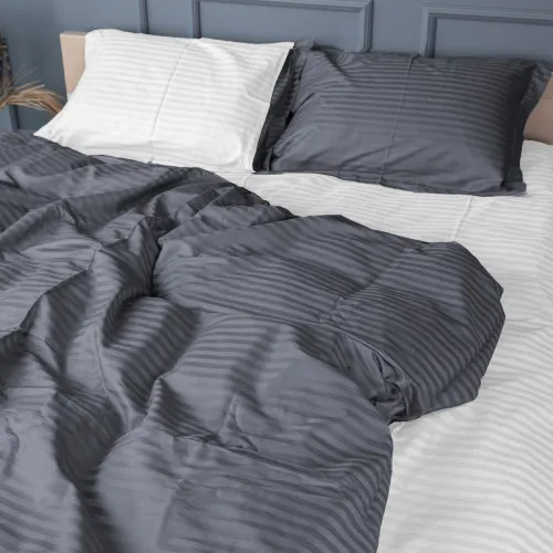 Постельное белье Satin Stripe 30-0012 + 30-0001 Vevina - 2