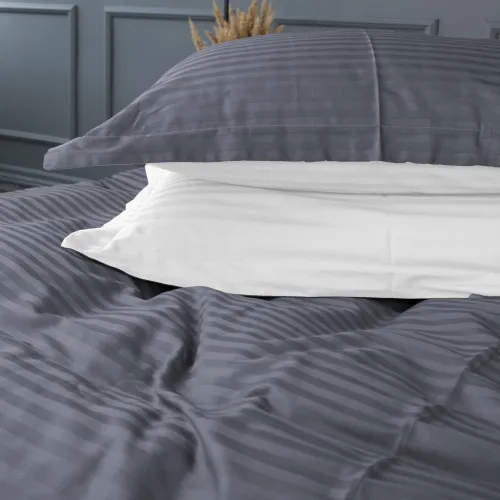 Наволочка Satin Stripe 30-0012 + 30-0001 Vevina