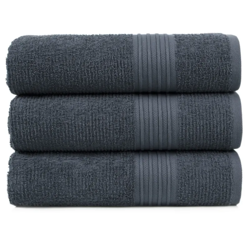 Полотенце С №205 Elite Cotton Gray-blue