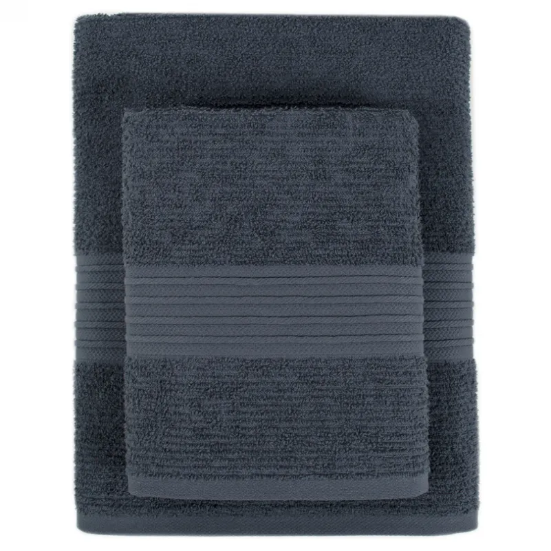 Полотенце С №205 Elite Cotton Gray-blue - 3