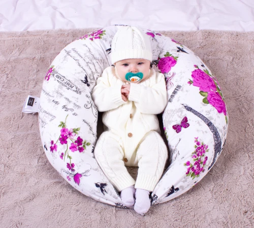 Подушка для вагітних та годування №8327 Print Line 17-0188 Grettir EcoSilk бязь