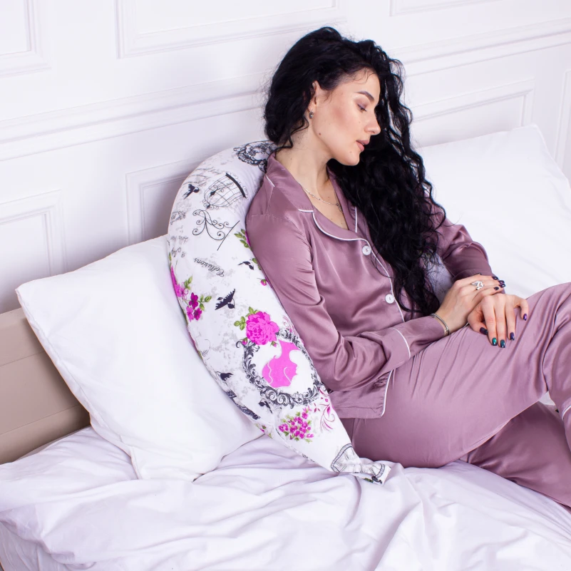 Подушка для беременных и кормления №8327 Print Line 17-0188 Grettir EcoSilk бязь - 11