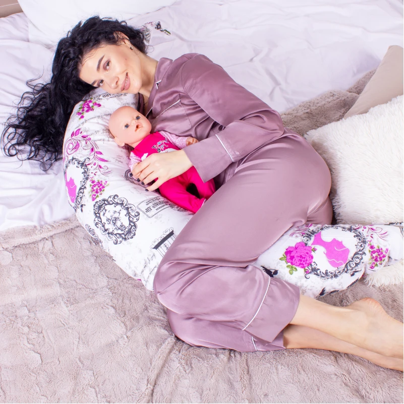 Подушка для беременных и кормления №8327 Print Line 17-0188 Grettir EcoSilk бязь - 13