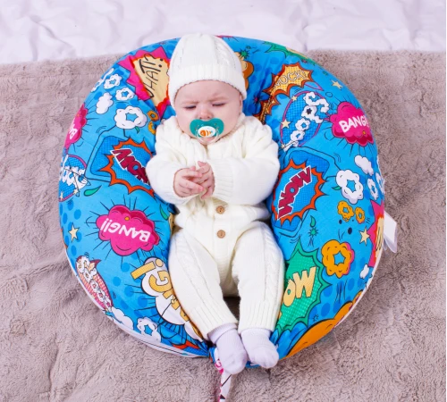 Подушка для беременных и кормления №8330 Print Line 17-0511 Bombs EcoSilk бязь