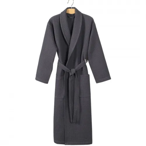 Халат С №300 Waffle robe antrasit - 2