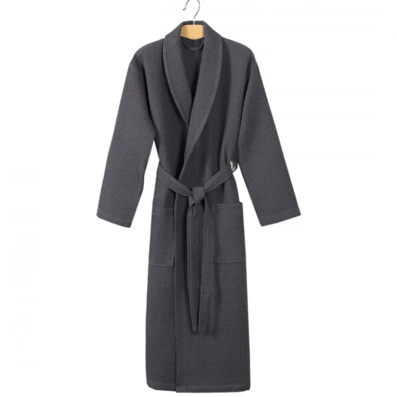 Халат С №300 Waffle robe antrasit - 1