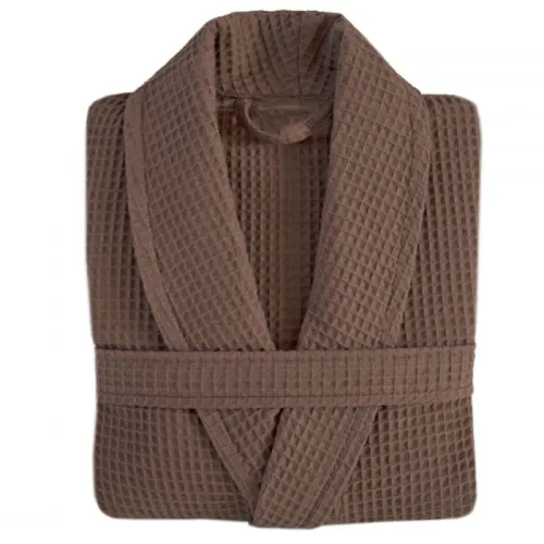 Халат С №301 Waffle robe Brown
