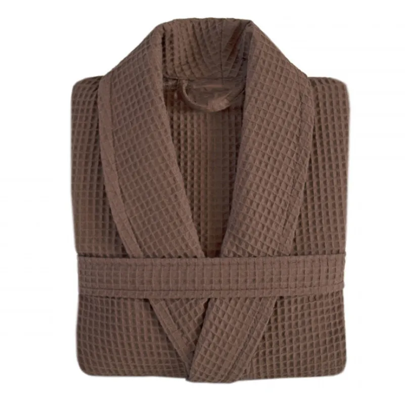 Халат С №301 Waffle robe Brown