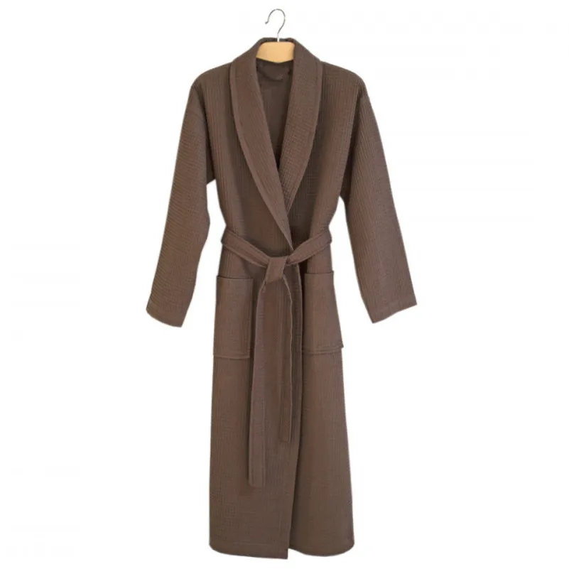 Халат С №301 Waffle robe Brown - 1